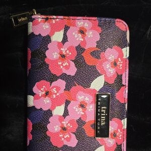 Trina Turk Floral Key & Card Holder - Pink and Purple